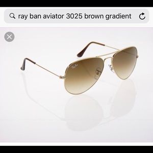 RAYBAN RB3025 AVIATOR BROWN GRADIENT USED ONCE
